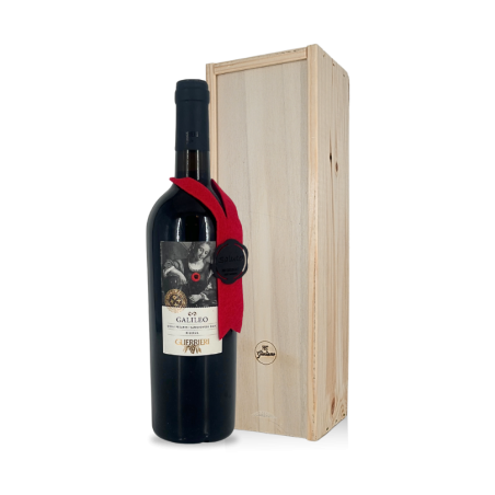 Galileo Colli Pesaresi Sangiovese DOC Riserva rode wijn in wijnkist