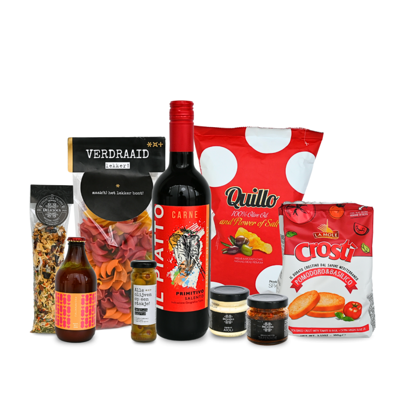 Kerstpakket VENETIË Pasta & Borrel Kerstpakket VENETIË Pasta & Borrel