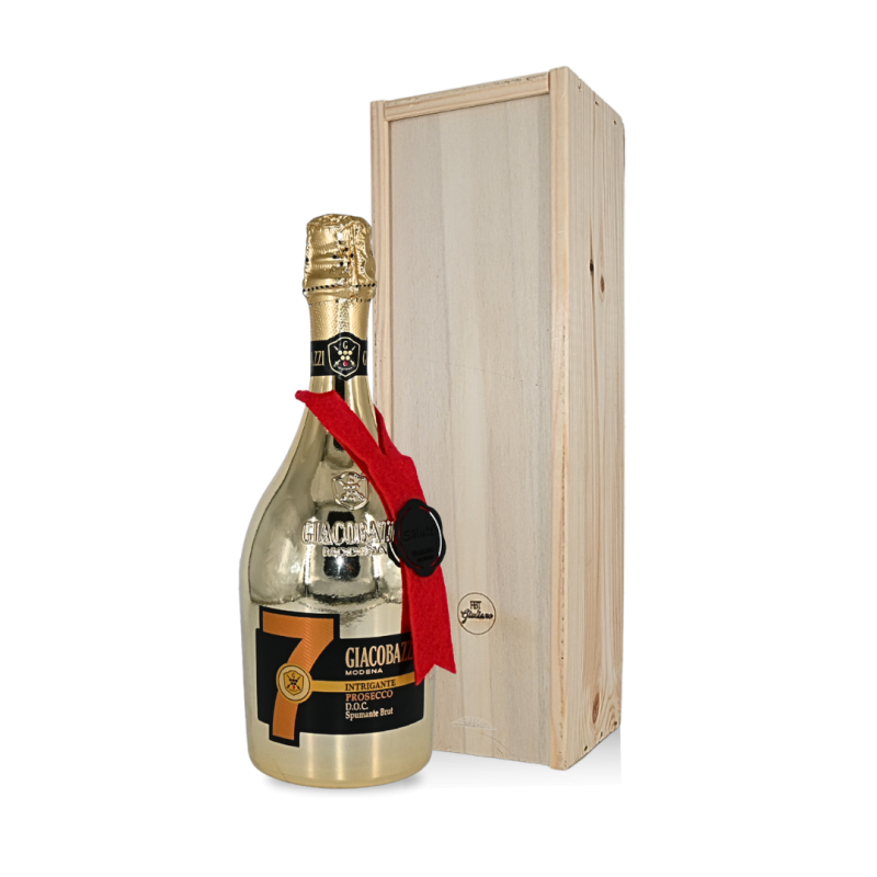 Prosecco in kist met houten wijnkist Prosecco in kist met houten wijnkist