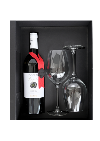 PISA: Witte wijn met twee Italesse wijnglazen