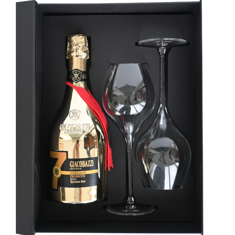 VERONA: Prosecco met twee Italesse prosecco glazen VERONA: Prosecco met twee Italesse prosecco glazen