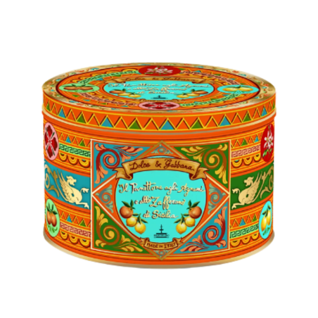 Dolce Gabbana Panettone agrumi e zafferano latta 500gr