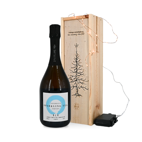 0,0% Sparkling Tea in sprankelende kerstboomkist