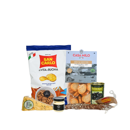 Pakket MESSINA - Nootje, kaasje, worstje & snacks!