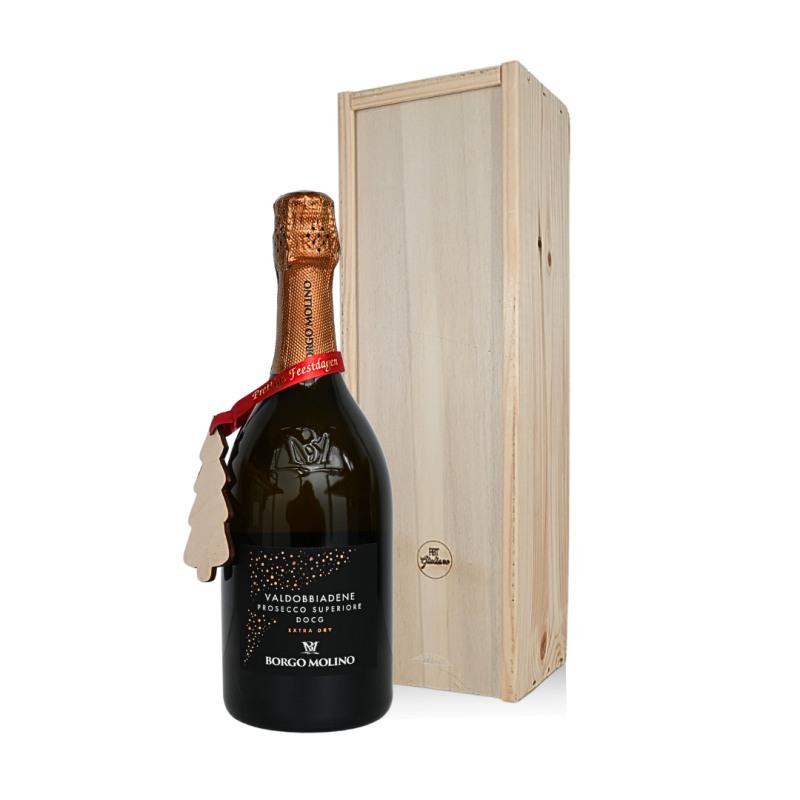 Borgo Molino Prosecco extra dry met gratis gravure Borgo Molino Prosecco extra dry met gratis gravure