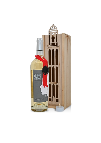 Witte Pinot Grigio in Peperbuskist