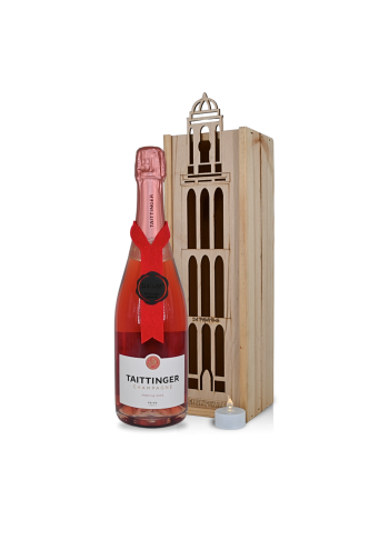 Taittinger Rosé Prestige in Peperbuskist