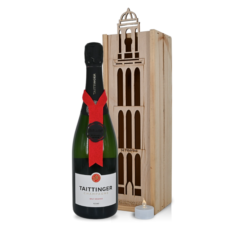 Taittinger Brut Réservé in Peperbuskist Taittinger Brut Réservé in Peperbuskist