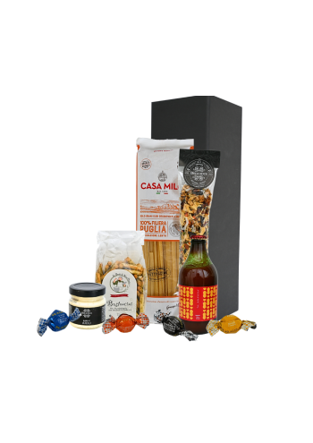 Kerstpakket SALERNO - Italiaans pakket in een luxe magneetdoos