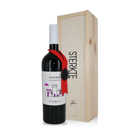 Khora wijn met "Sterkte" wens