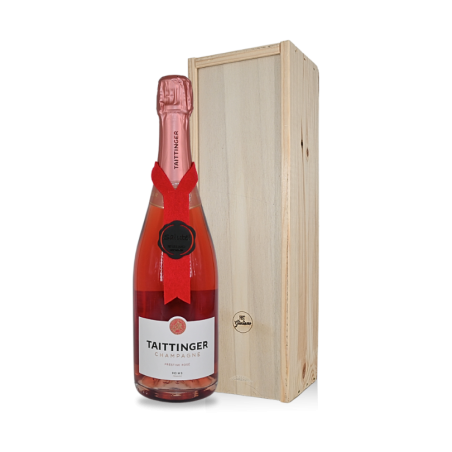 Taittinger Rosé Prestige in houten kist