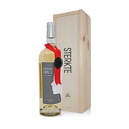 Pinot grigio met "Sterkte" wens