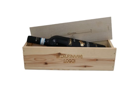 Wijnkisten met bedrijfslogo Wijnkisten met bedrijfslogo
